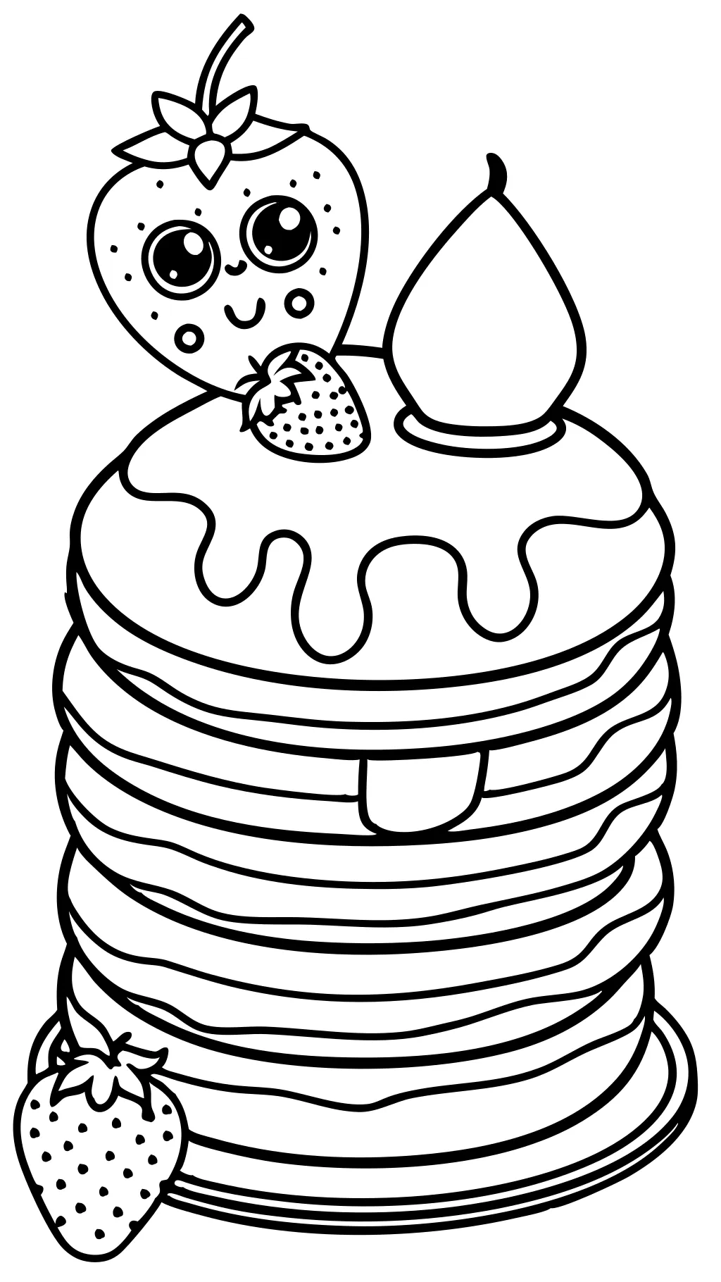 pancake coloring pages